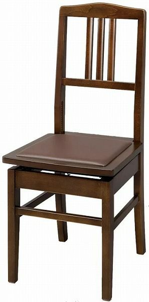 名陽木工 マホガニー ピアノ椅子 - 椅子