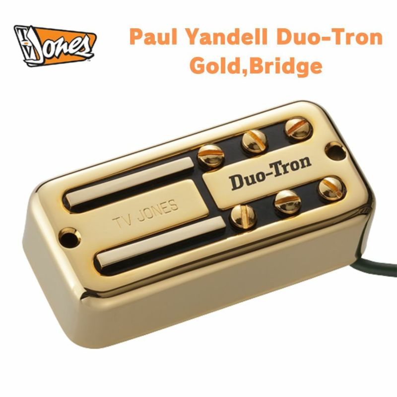 TV Jones Paul Yandell Duo-Tron Universal Mount Bridge, Goldポール