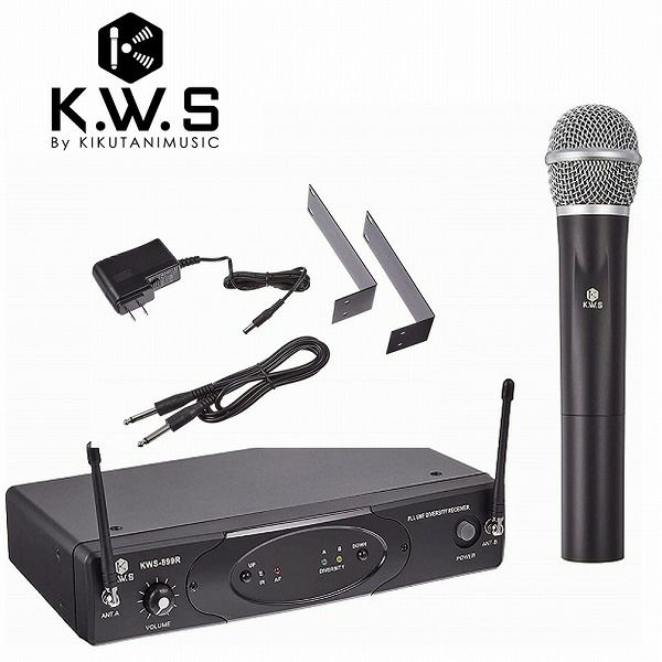 値段新品・ストア★KIKUTANI ワイヤレス マイク K.W.S KWS-2H/H 新品・未使用 コンデンサーマイク