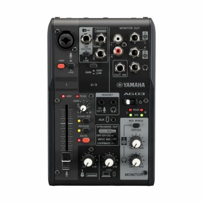 YAMAHA AG03MK2 LIVESTREAMINGPACK BKヤマハ ウェブキャスティング