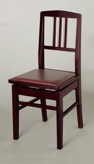 ITOMASA 背付きピアノ椅子(トムソン椅子） NO.5黒半艶ウォルナット