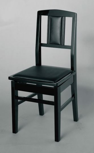 ITOMASA 背付きピアノ椅子(トムソン椅子） NO.5黒Yマホガニー | JEUGIA