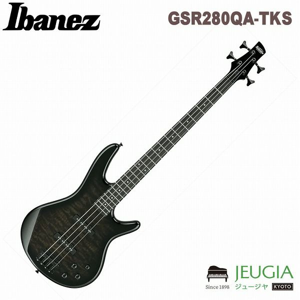 GIO Ibanez (トランスペアレント・ブラック・サンバースト) GSR280QA-TKS エレキベース | JEUGIA