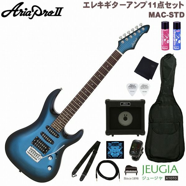 24フレットアリアプロ　Aria Pro Ⅱ MAC マック　シリーズ　エレキギター　ブルー