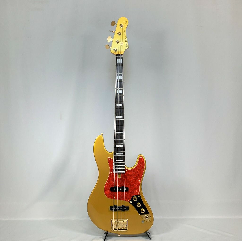 PhoenixBB-4-109GoldKyotoVersion「紅葉の金閣寺」ModelTUNEチューンエレキベースゴールド金フェニックス