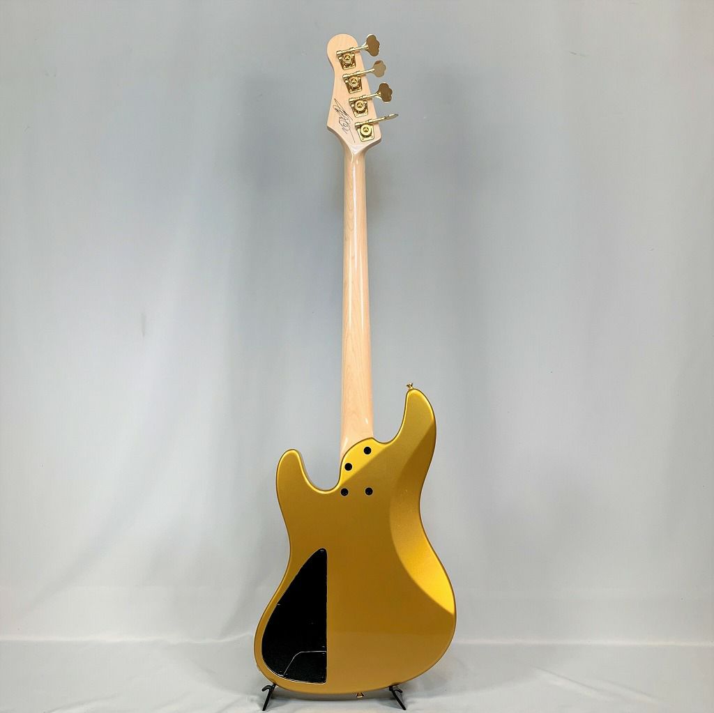 PhoenixBB-4-109GoldKyotoVersion「紅葉の金閣寺」ModelTUNEチューンエレキベースゴールド金フェニックス