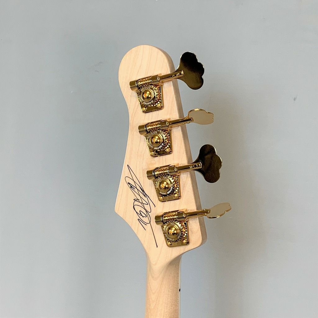 PhoenixBB-4-109GoldKyotoVersion「紅葉の金閣寺」ModelTUNEチューンエレキベースゴールド金フェニックス