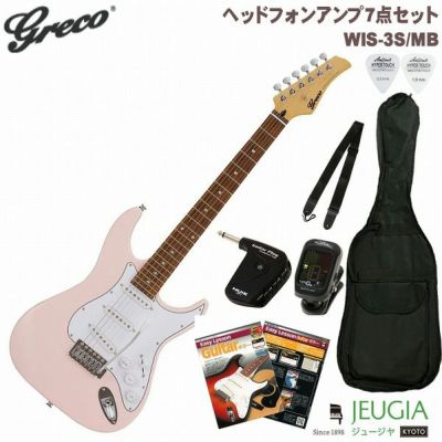 【特価品】【ヘッドホンアンプセット】Greco(グレコ) WIS-3S/MB LPK (ライトピンク/メルバウ指板) エレキギター