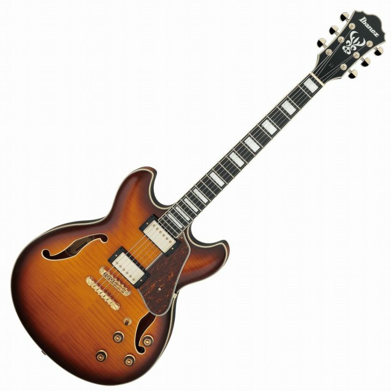 Ibanez エレキギター セミアコ ナチュラル ハードケース付ギター - ギター