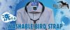 B.AIRBIRDSTRAPWBS-AWウォッシャブルバードストラップサックスストラップスタンダードパッドワイドプレートブラックSサイズ