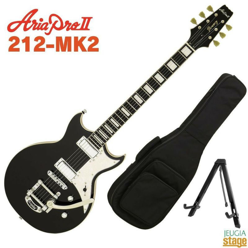 AriaProII212-MK2BKBlackアリアプロエレキギターブラック