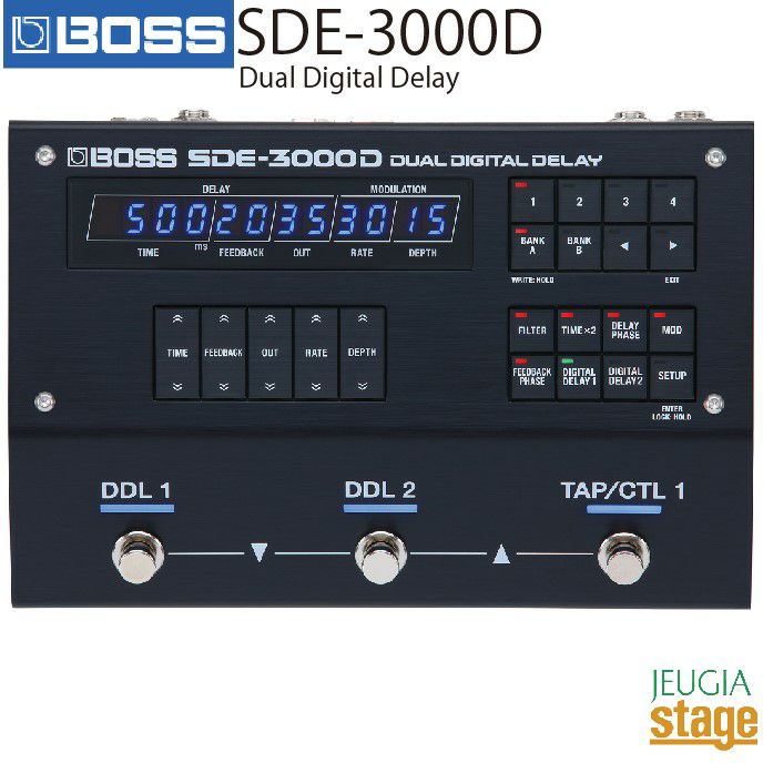 【5月27日発売：ご予約受付中】BOSSSDE-3000DDualDigitalDelayボスディレイエフェクターマルチエフェクター