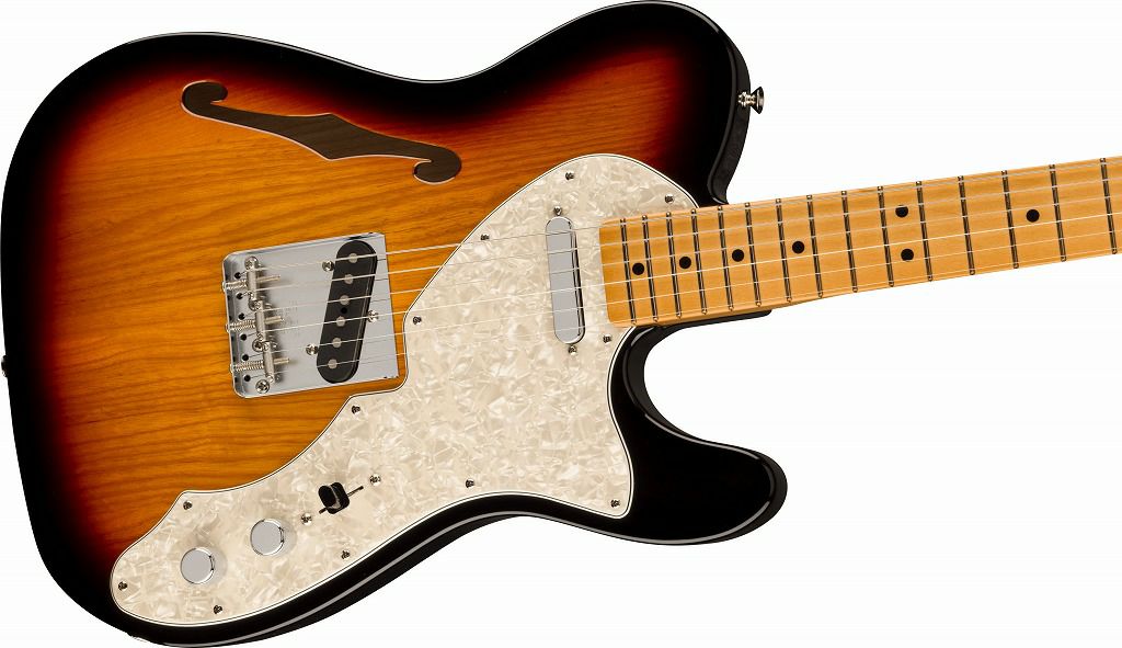 FenderVinteraII'60sTelecasterThinline,MapleFingerboard,3-ColorSunburstフェンダーエレキギターメキシコシンラインテレキャスタービンテラサンバースト