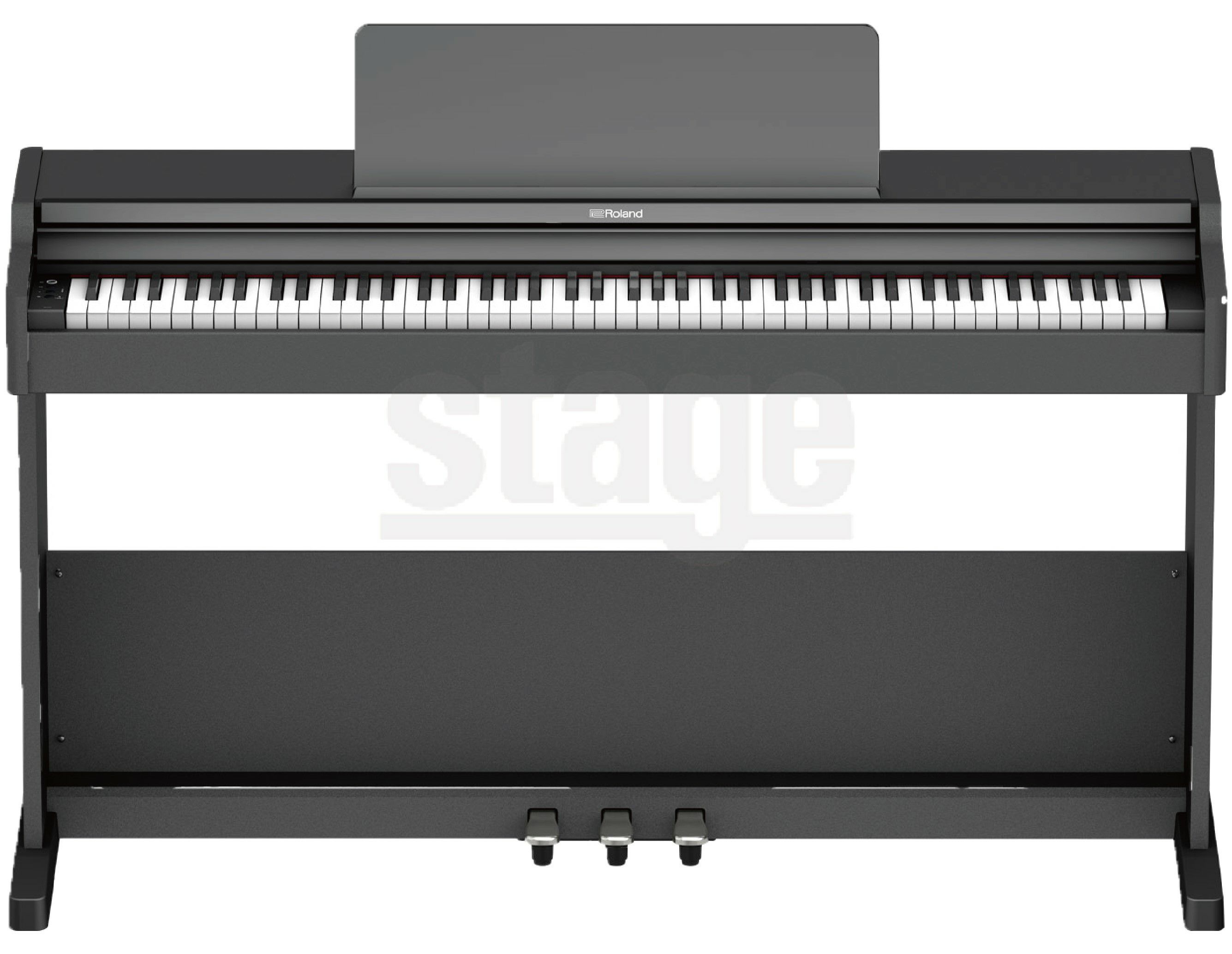 【全国配送設置無料】ROLAND RP107 BK Digital Piano【専用固定椅子・ヘッドホン(黒)・お手入れセット付き】<br>ローランド デジタルピアノ 88鍵盤 ブラック