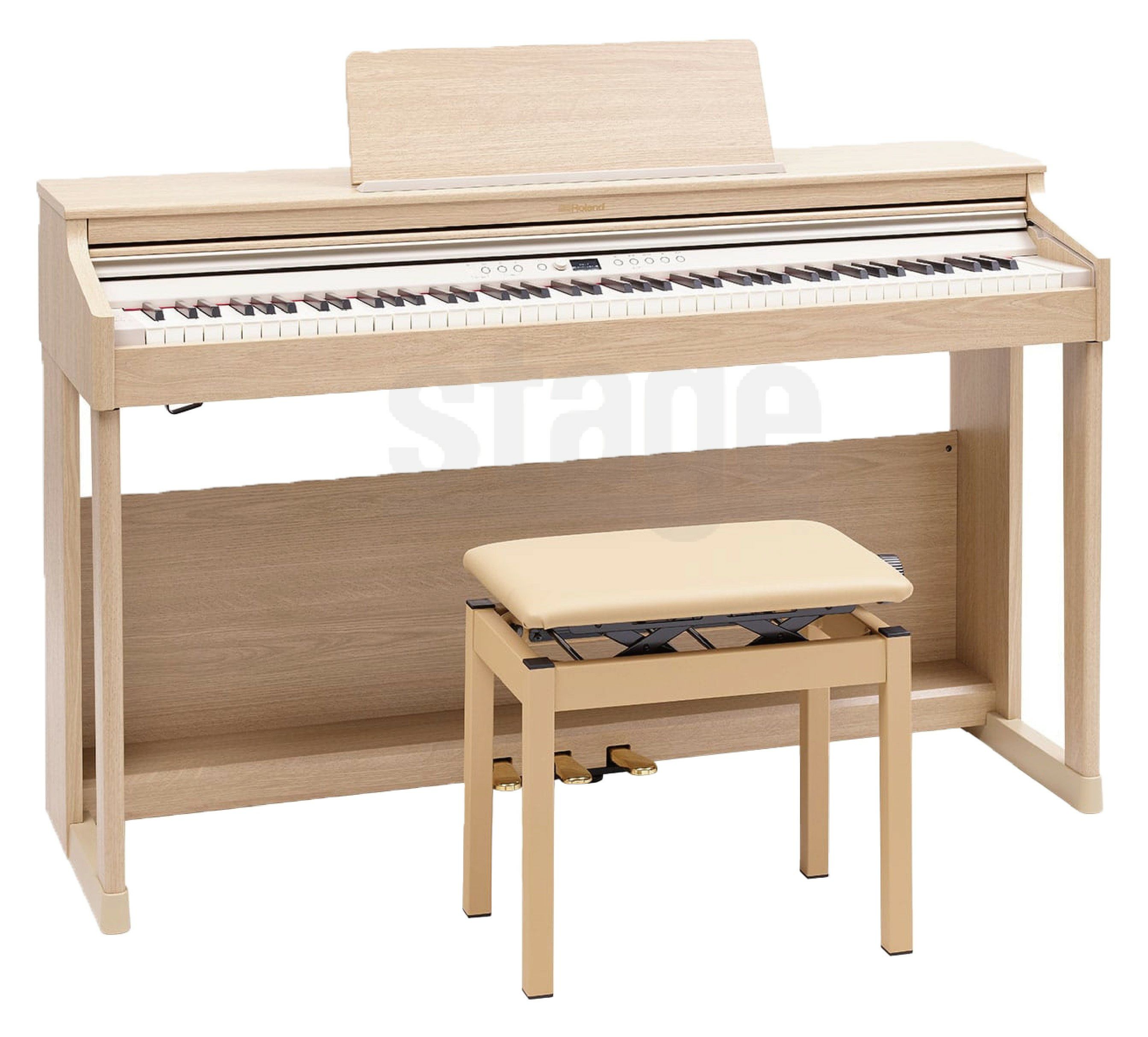 【全国配送設置無料】ROLAND RP701-LA Digital Piano【高低自在椅子・防音ピアノマット・ヘッドホン・お手入れセット付き】<br> ローランド ライトオーク調 88鍵盤<br><br><br><br>電子ピアノ デジタルピアノ 人気 定番 お手頃 おすすめ ベージュ