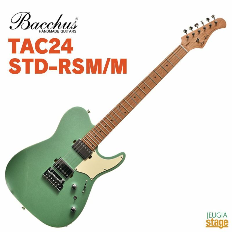 Bacchus TAC24 STD-RSM/M M-SFGバッカス エレキギター ローステッドメイプル テレキャスター サーフグリーン【Stage  Guitar】※こちらの商品はお取り寄せとなります。在庫確認後ご連絡します。 | JEUGIA