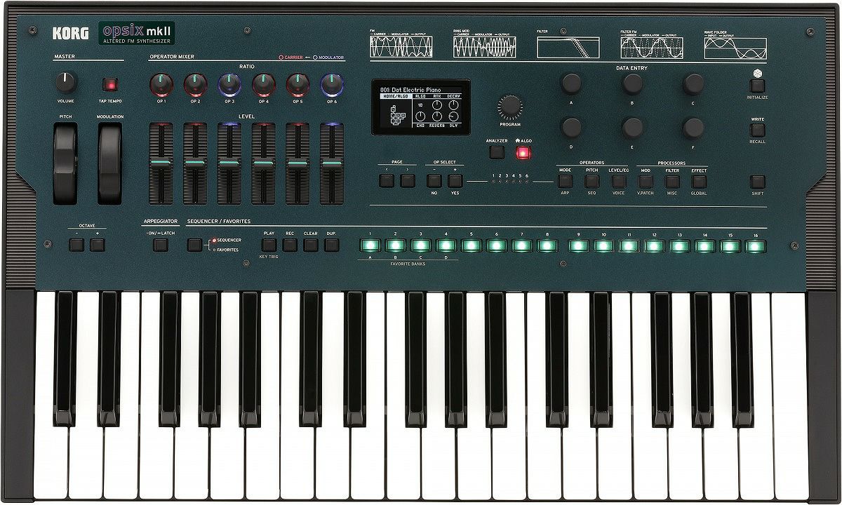 KORGopsixmkII-ALTEREDFMSYNTHESIZERコルグオプシックスFMシンセサイザーデジタルシンセ64ボイス