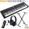 RolandGO:KEYS5GT(グラファイト)【スタンド・イス・ヘッドホン・ダンパーペダル付き】MusicCreationKeyboardローランドデジタルキーボード61鍵盤GOKEYS5-GT黒