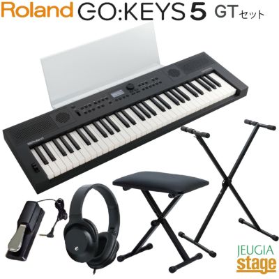 この商品はお取り寄せ品になります】Roland GO:KEYS 3 MU(ミッドナイトブルー) 【専用譜面台 MRGKS3/5・スタンド・イス・ヘッドホン・ダンパーペダル付き】Music Creation Keyboardローランド デジタル キーボード  61鍵盤【Stage Keyboard SET】【Stage Synthesizer ...