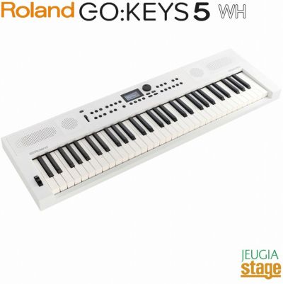 この商品はお取り寄せ品になります】Roland GO:KEYS 5 WH(ホワイト) 【スタンド・ヘッドホン・ダンパーペダル付き】Music  Creation Keyboard ローランド デジタル キーボード 61鍵盤【Stage Keyboard SET】【Stage  Synthesizer】GOKEYS5-WH 白 | JEUGIA