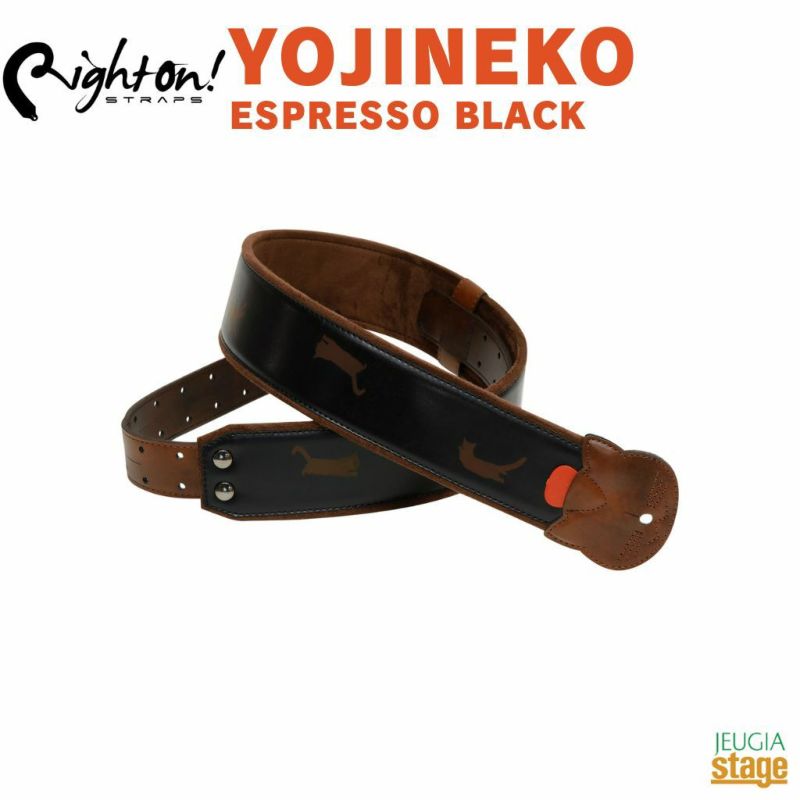 RightOn!STRAPSYOJINEKOESPRESSOBLACKライトオンストラップネコ