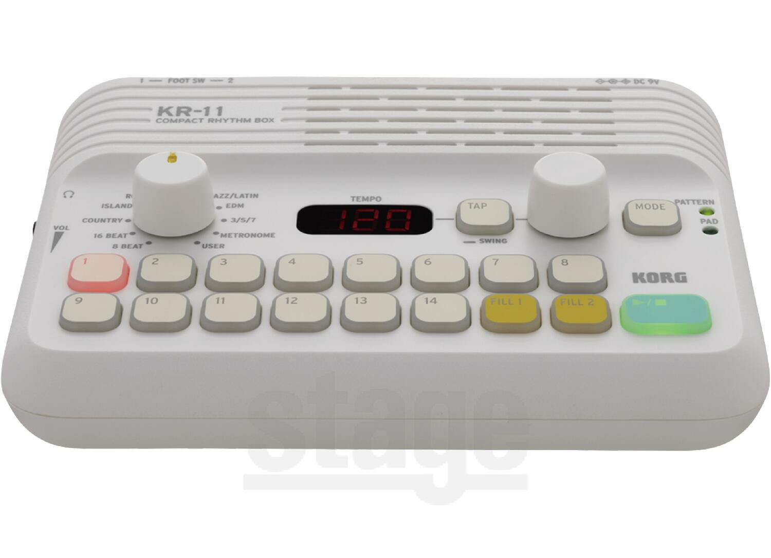 KORGKR-11CompactRhythmBoxコルグコンパクトリズムボックス【Stage-RakutenDrumAccessory】リズムマシーンドラムマシーンメトロノーム