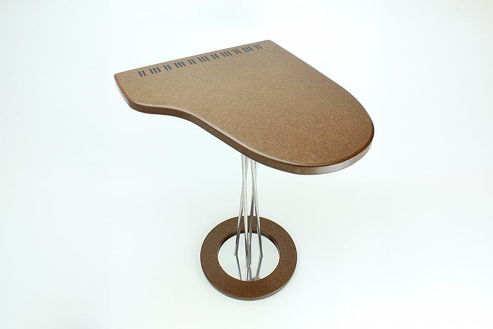 LEONORE木製ピアノサイドテーブルMDF