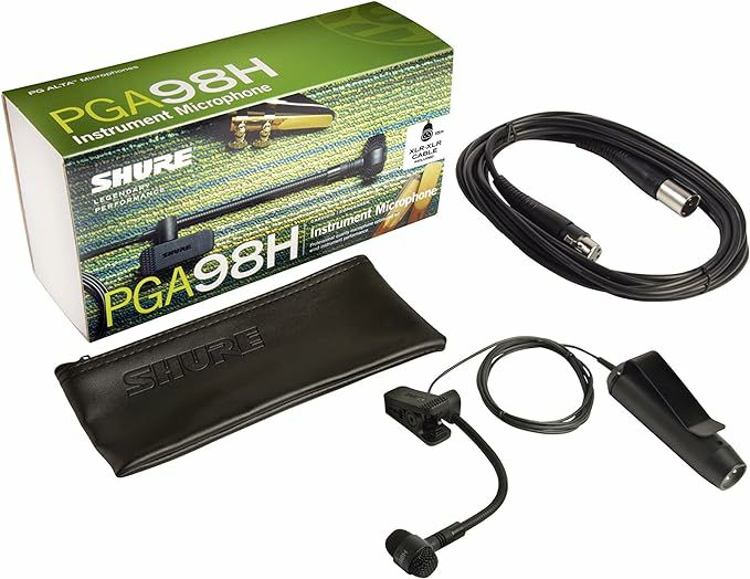 SHUREPGA98H-XLRカーディオイド・コンデンサー・楽器用マイクロホン（ケーブルなし）