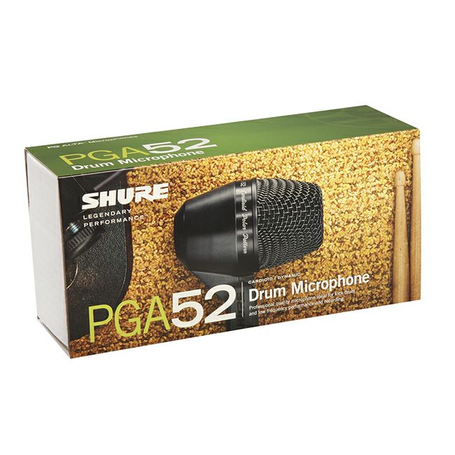 SHUREPGA52-LC-Jシュアカーディオイド･ダイナミック･キックドラム用マイクロホン（ケーブルなし）