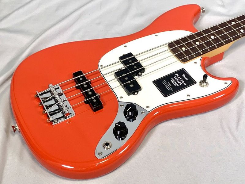 【LimitedStock】FenderPlayerIIMustang#174;BassPJCoralRedRosewoodFingerboardフェンダーエレキベースムスタングベースプレイヤー2コーラルレッドリミテッドストック【StageBass】赤