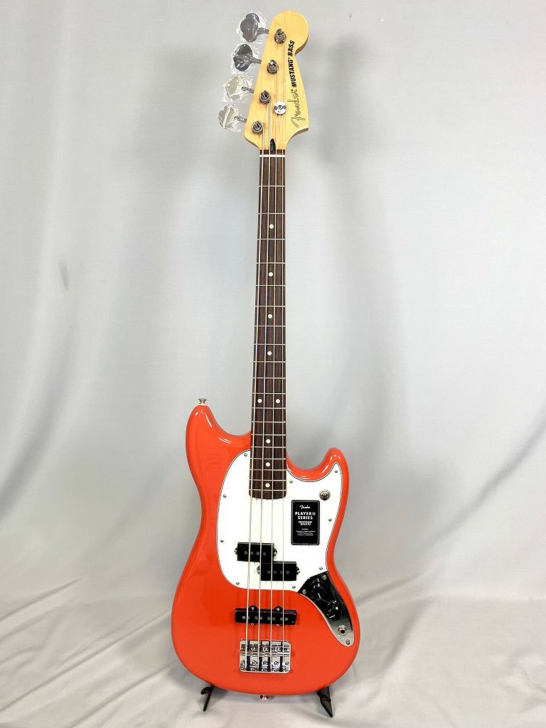 【LimitedStock】FenderPlayerIIMustang#174;BassPJCoralRedRosewoodFingerboardフェンダーエレキベースムスタングベースプレイヤー2コーラルレッドリミテッドストック【StageBass】赤