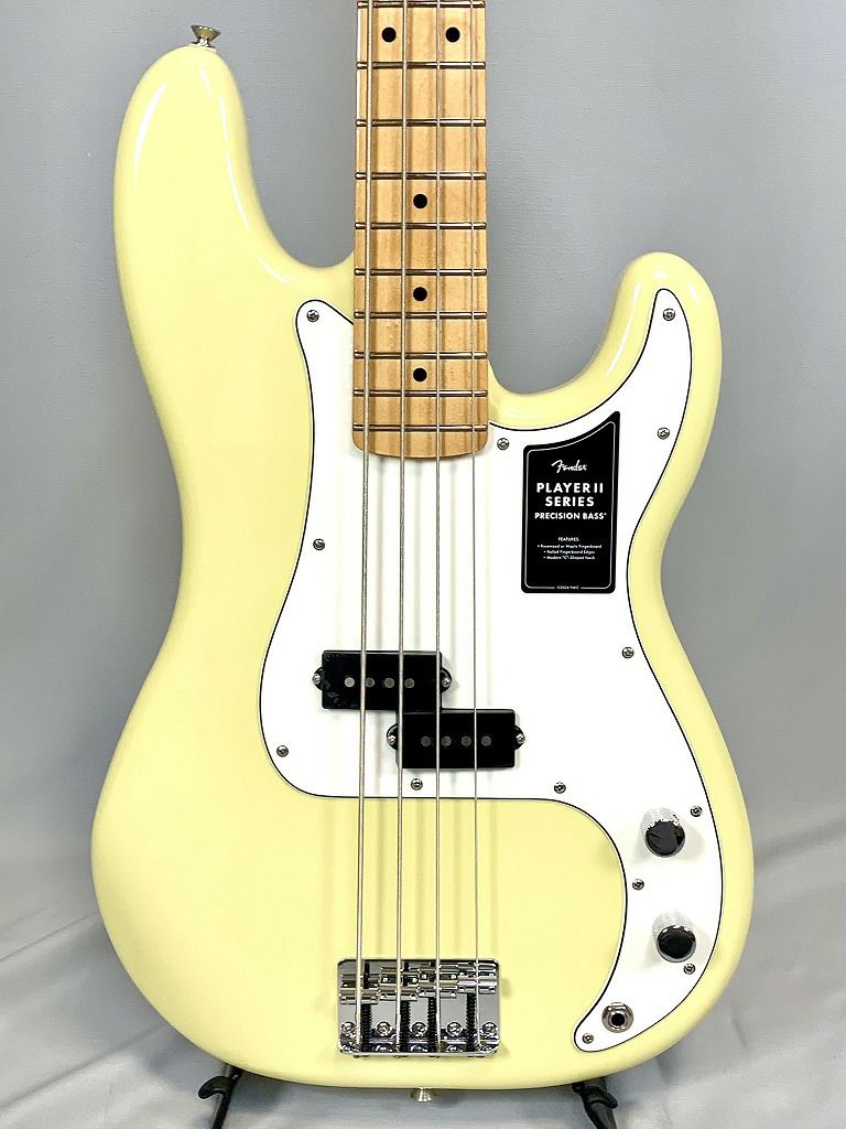 FenderPlayerIIPrecisionBass®HialeahYellowMapleFingerboardフェンダープレシジョンベースプレイヤー2ハイアリアイエロー【StageBass】エレキベース黄