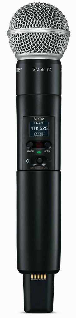 SHURESLXD2/SM58=-JBSM58®マイクヘッド付きハンドヘルド型送信機