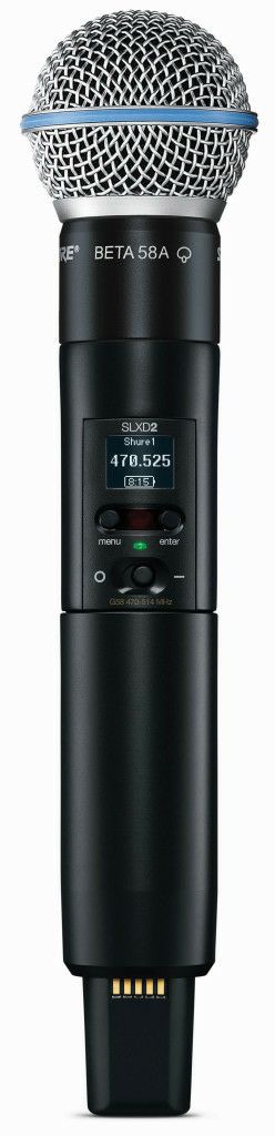 SHURESLXD2/B58=-JBBeta®58Aマイクヘッド付きハンドヘルド型送信機