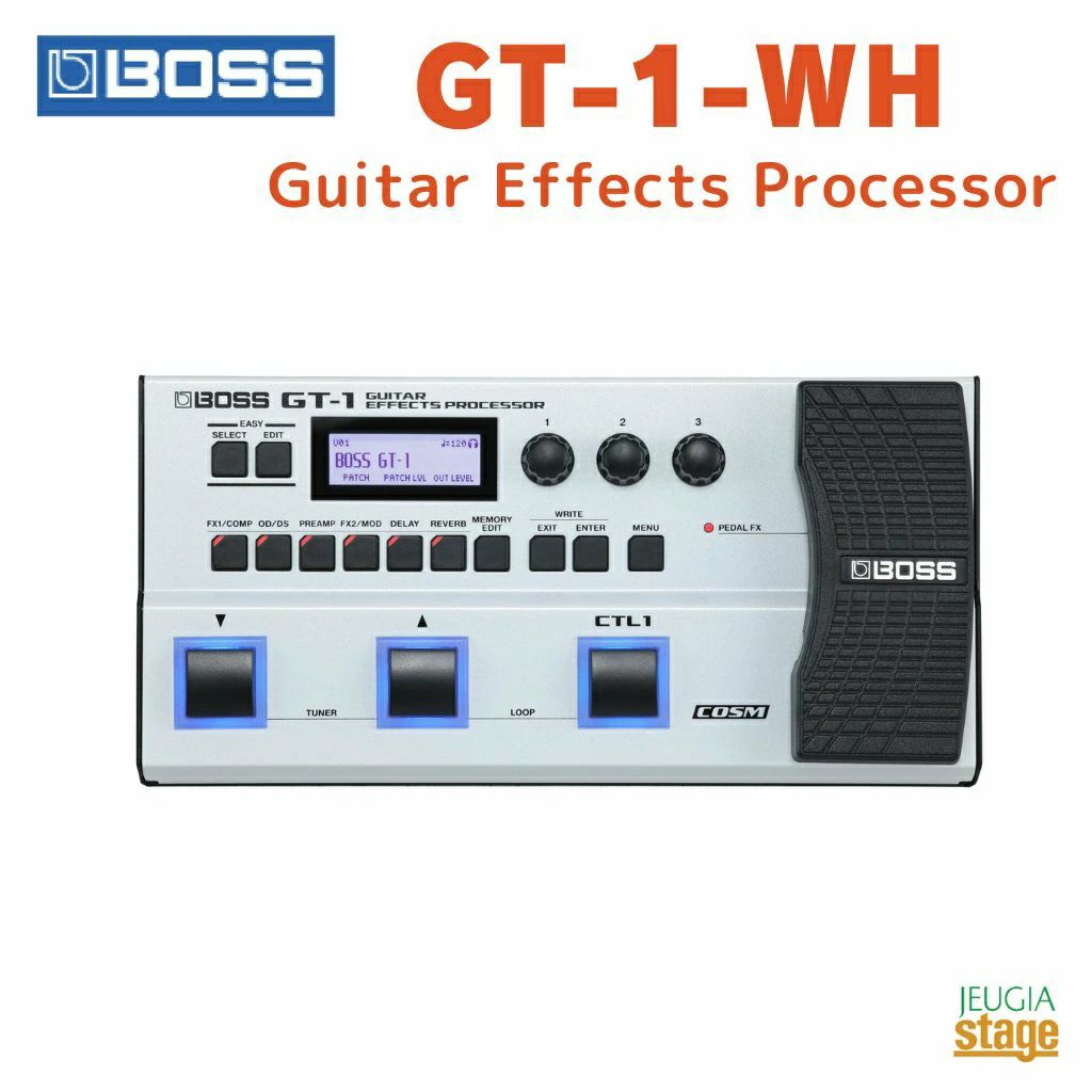 2024限定生産カラー・バリエーション】BOSS GT-1-WH Guitar 2024限定生産カラー・バリエーション】BOSS GT-1-WH Guitar