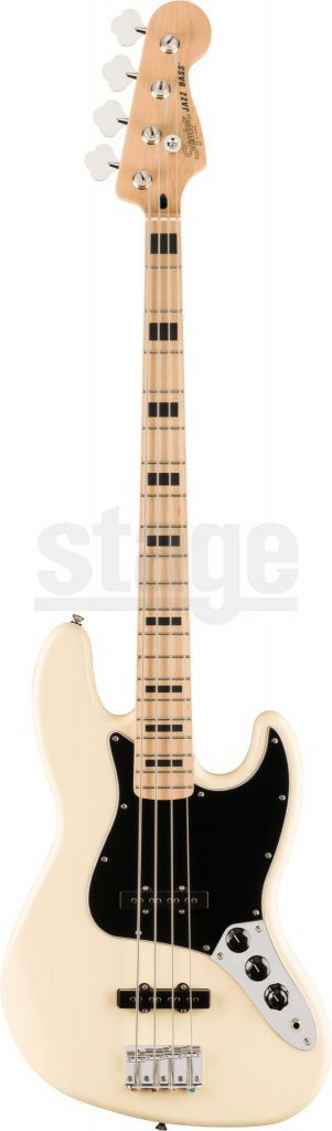 SquierAffinitySeries®ActiveJazzBass®,MapleFingerboard,BlackPickguard,OlympicWhite