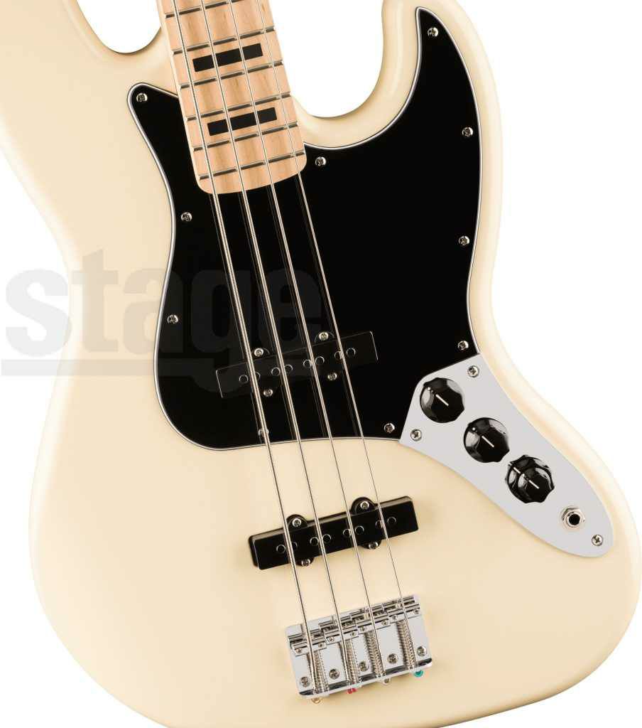 SquierAffinitySeries®ActiveJazzBass®,MapleFingerboard,BlackPickguard,OlympicWhite