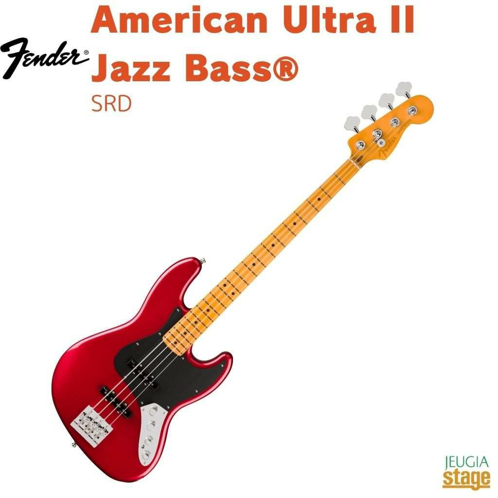 FenderAmericanUltraIIJazzBass®,MapleFingerboard,SinisterRed