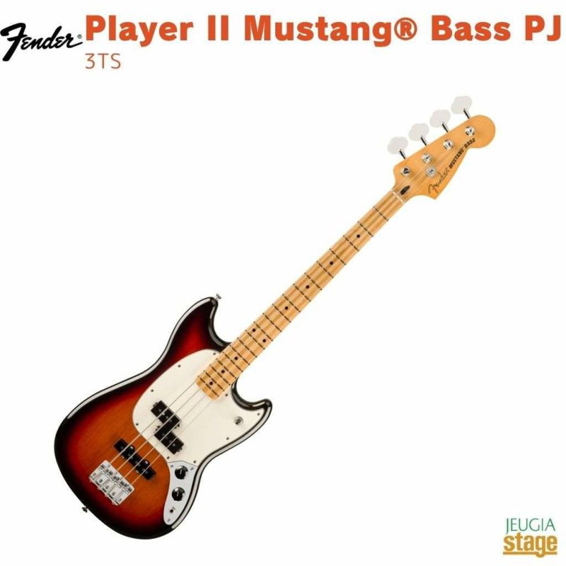 【限定生産】FenderPlayerIIMustang&#174;BassPJ,MapleFingerboard,3-ColorSunburst【LimitedStock】