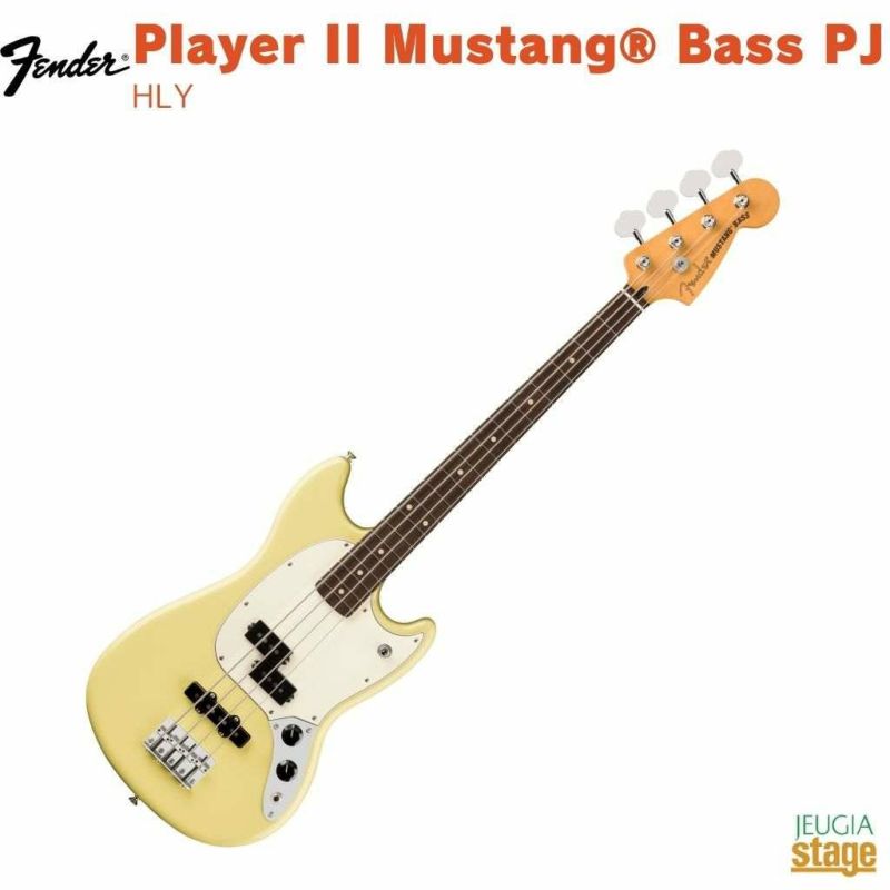 FenderPlayerIIMustang&#174;BassPJ,RosewoodFingerboard,HialeahYellow