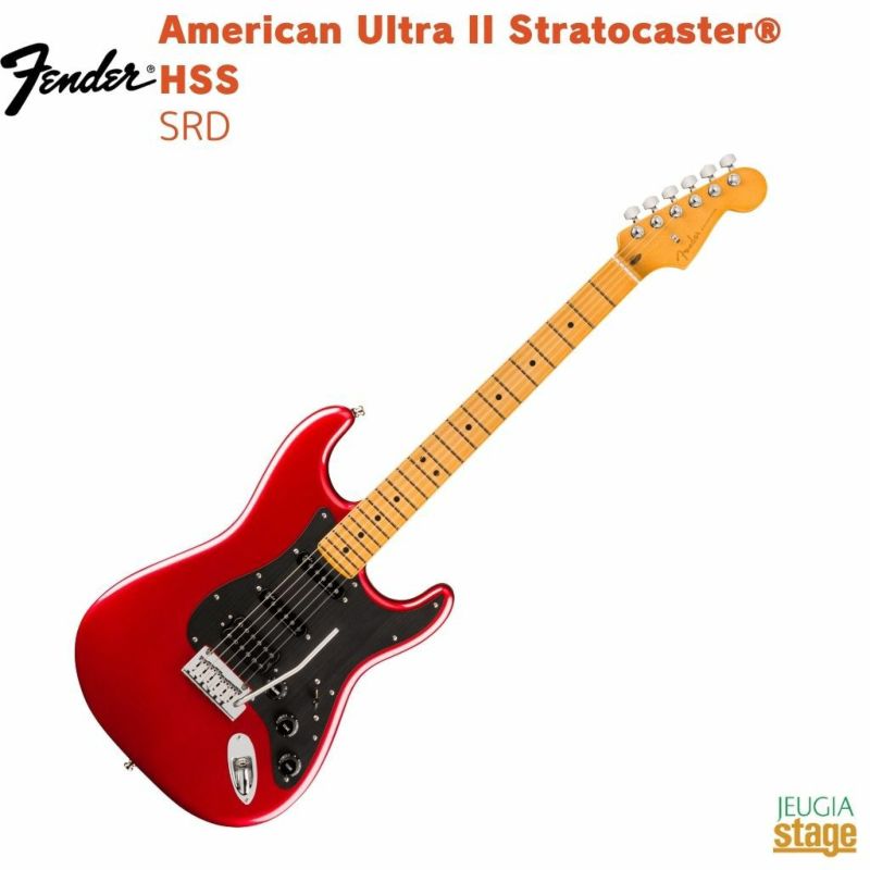 【限定生産】FenderAmericanUltraIIStratocaster&#174;HSS,MapleFingerboard,SinisterRed【LimitedStock】