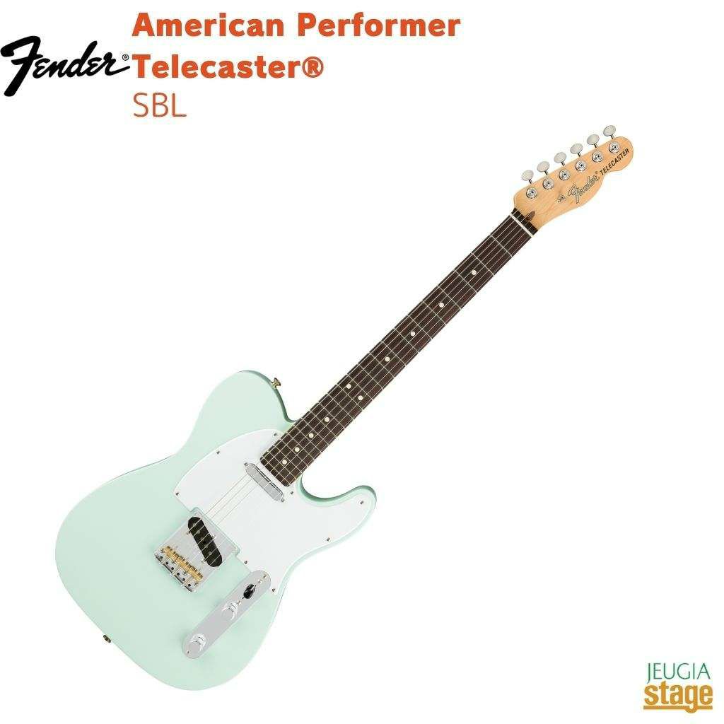 FenderAmericanPerformerTelecaster®,RosewoodFingerboard,SatinSonicBlue