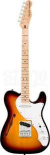 SquireAffinitySeries&#174;Telecaster&#174;Thinline,MapleFingerboard,WhitePickguard,3-ColorSunburst