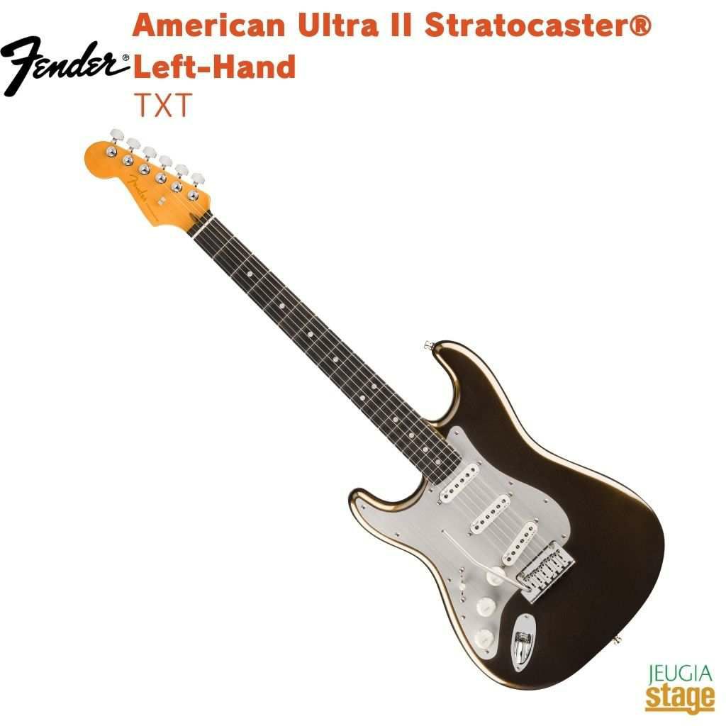【限定生産】FenderAmericanUltraIIStratocaster®Left-Hand,EbonyFingerboard,TexasTea【LimitedStock】