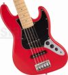 FenderMadeinJapanHybridIIJazzBass&#174;V,MapleFingerboard,ModenaRed