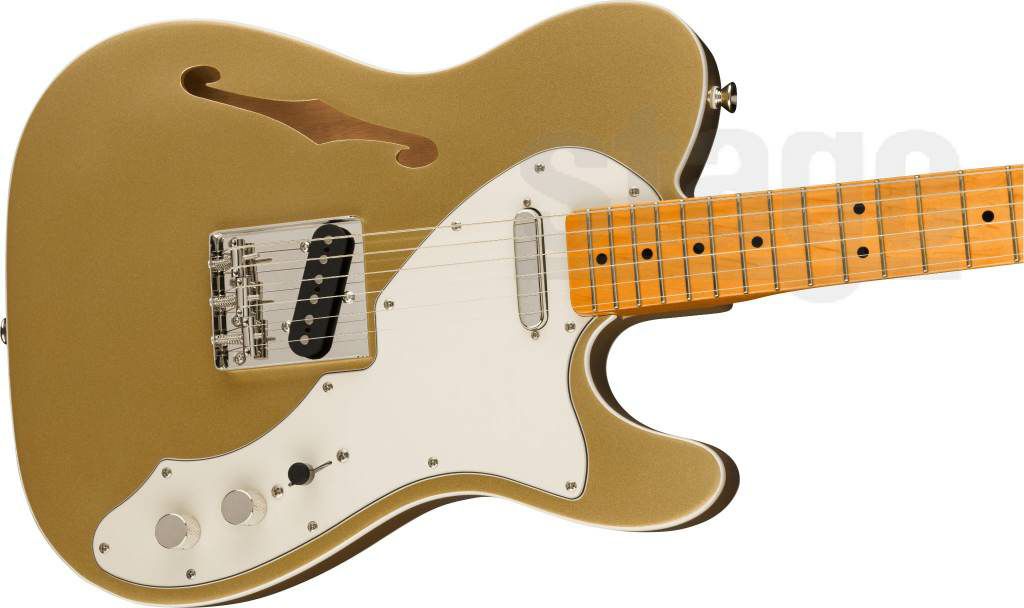 SquireAffinitySeries®Telecaster®Thinline,MapleFingerboard,WhitePickguard,3-ColorSunburst