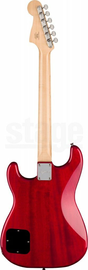 SquireParanormalStrat-O-Sonic,LaurelFingerboard,BlackPickguard,CrimsonRedTransparent