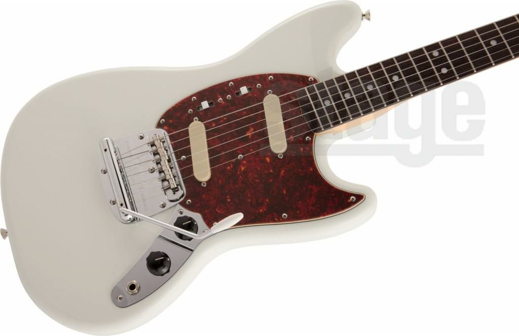 FenderMadeinJapanTraditional60sMustang®,RosewoodFingerboard,OlympicWhite