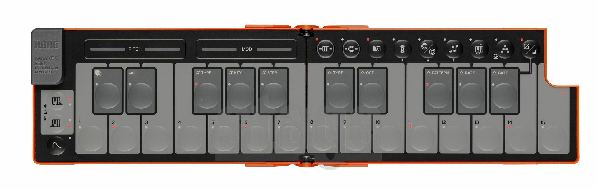 KORG nanoKEY Fold LONANOKEY-FD LO (Lava Orange)