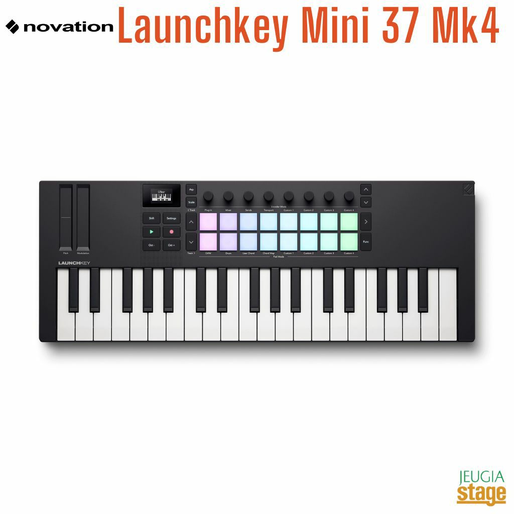 Novation Launchkey Mini 37 Mk4【第4世代】ノベーション MIDIキーボード 37鍵 DTM DAW【Stage Desk Top Music】